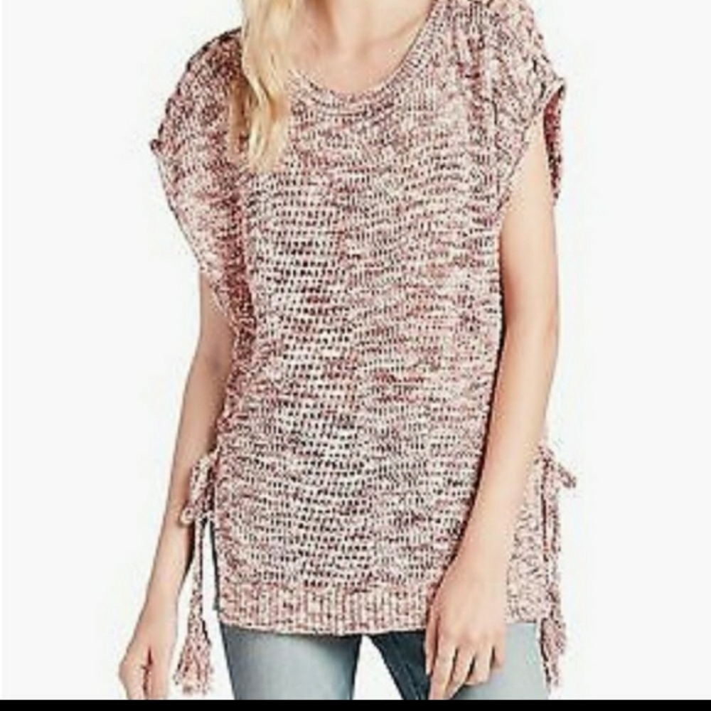 🌞 3/$15 Lucky Brand Lace Up Sides Sweater Small